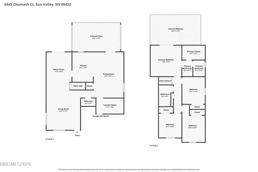 6445 Chumash, Sun Valley, Nevada 89433, 4 Bedrooms Bedrooms, ,3 BathroomsBathrooms,Residential,Residential,Chumash,0,260012062