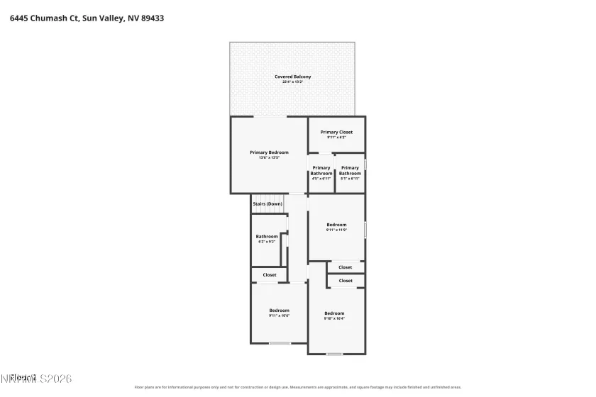 6445 Chumash, Sun Valley, Nevada 89433, 4 Bedrooms Bedrooms, ,3 BathroomsBathrooms,Residential,Residential,Chumash,0,260012062