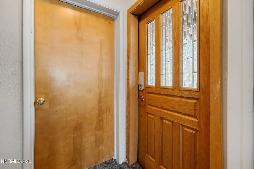 First floor entrance to house and garage,