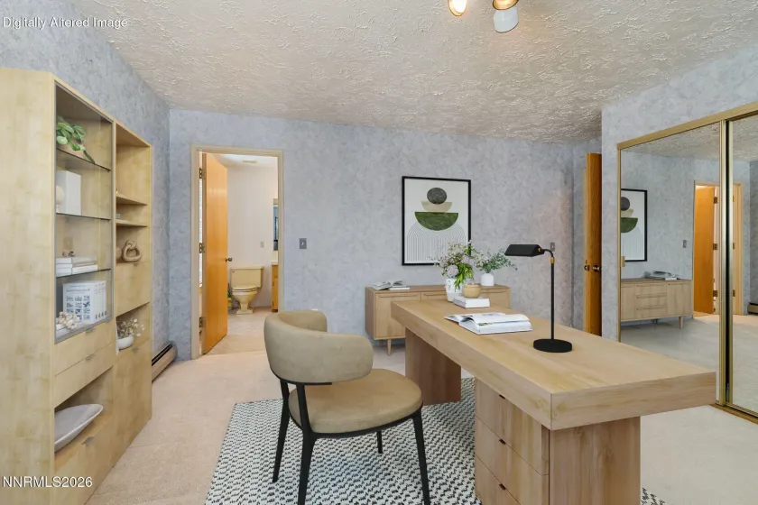 Virtually staged.