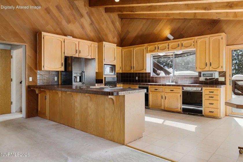 Kitchen on middle floor.