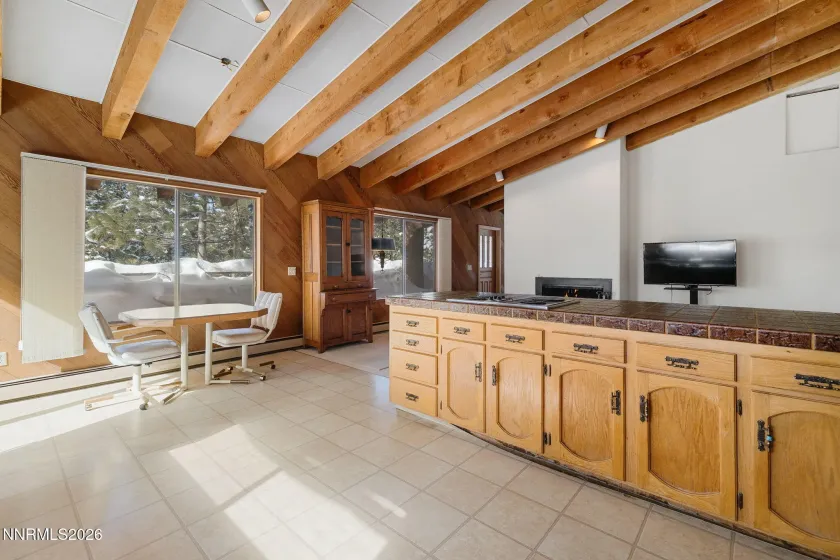 Breakfast bar and dining area.