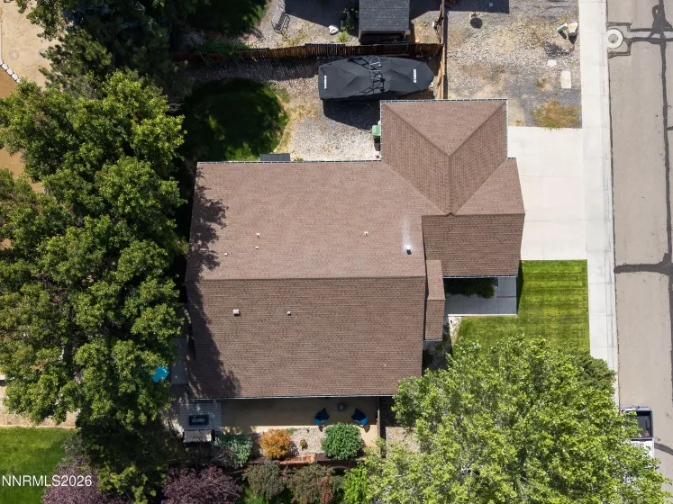 Aerial directly above