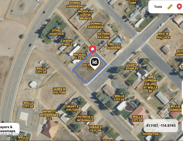 189 1st, Wells, Nevada 89835, ,Land,Residential,1st,0,260012250