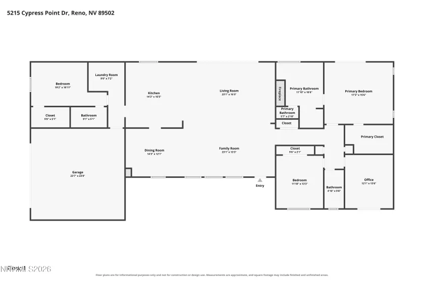 5215 Cypress Point, Reno, Nevada 89502, 4 Bedrooms Bedrooms, ,3 BathroomsBathrooms,Residential,Residential,Cypress Point,0,260012294