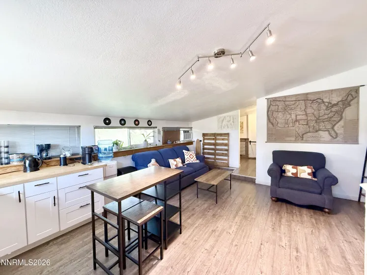 Studio kitchen and living