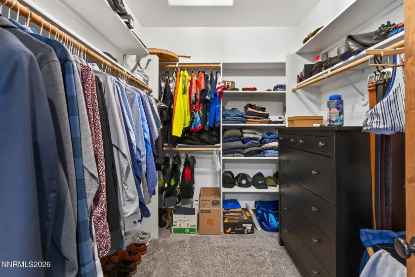 His primary closet