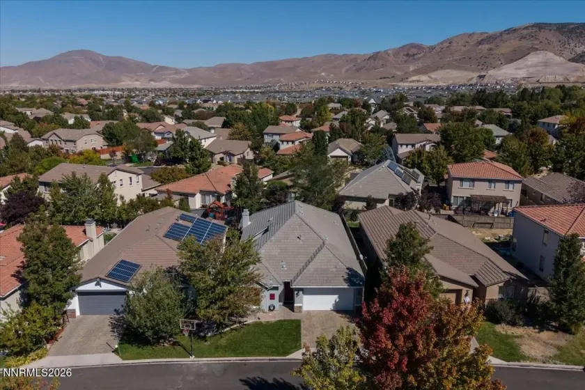 Drone view of the Eastern Sierras