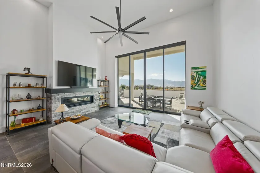 Great Room and entry to patio