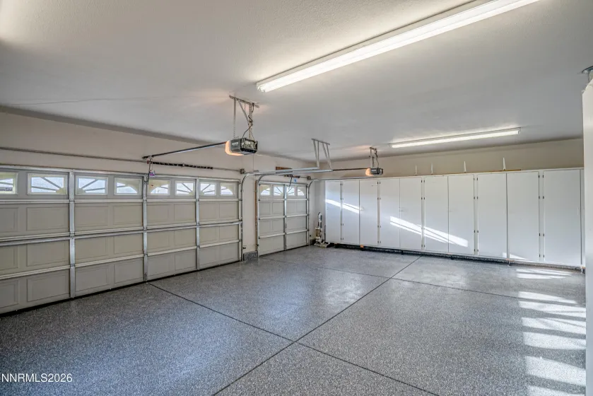 garage view 2 - new epoxy floor