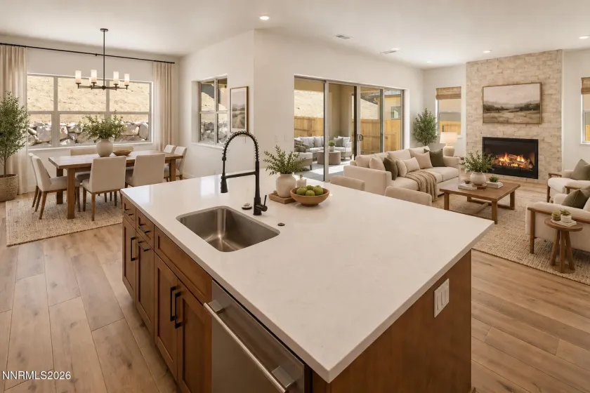 Kitchen Island View - VR Staging