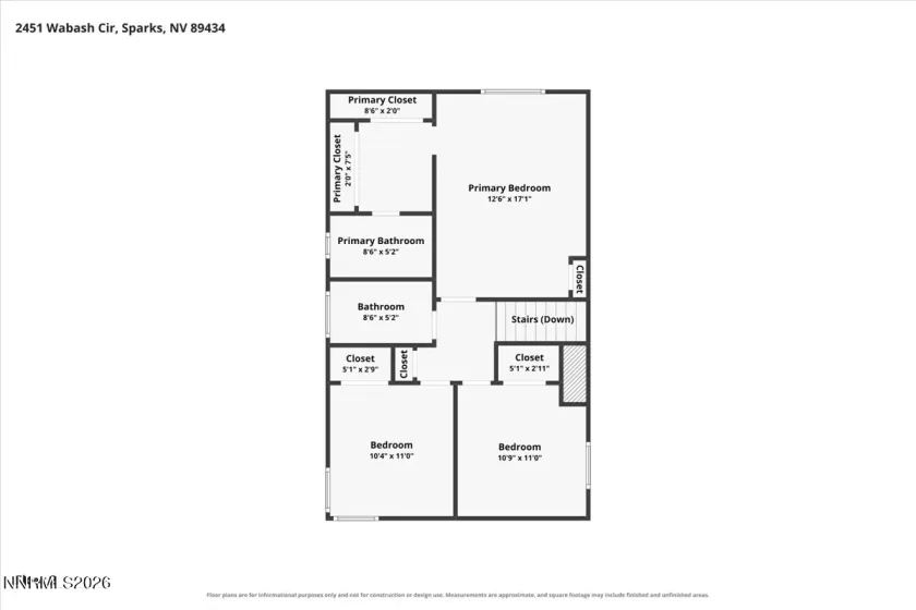 2451 Wabash, Sparks, Nevada 89434, 4 Bedrooms Bedrooms, ,3 BathroomsBathrooms,Residential,Residential,Wabash,0,260013431