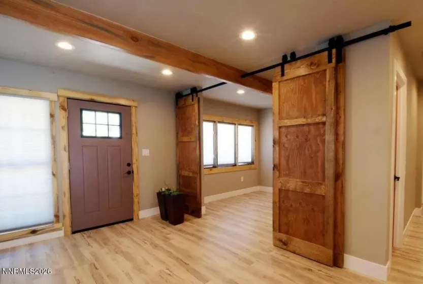 Shown with doors on