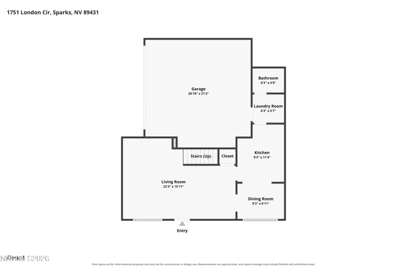 Main: Kitchen, Dining, Great Room, Laundry, Half Bath, Garage