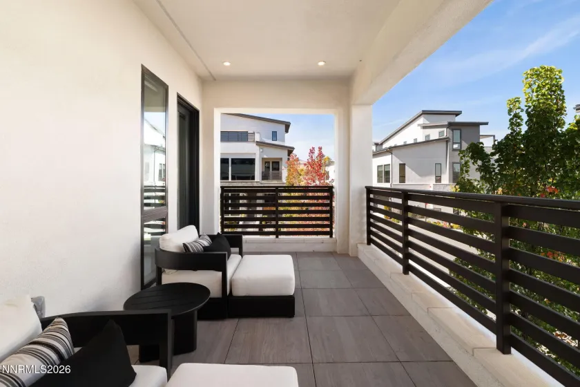 Covered patio located off office and great room. Premium corner baclony