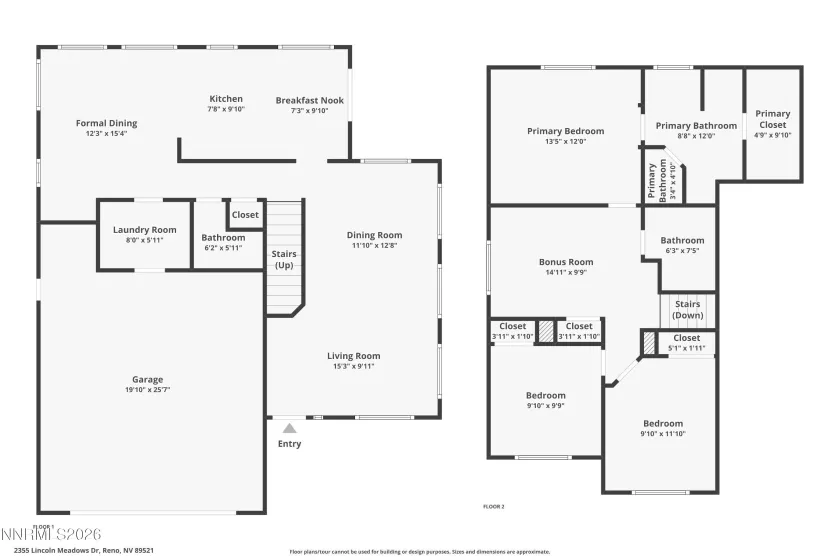 2355 Lincoln Meadows, Reno, Nevada 89521, 3 Bedrooms Bedrooms, ,3 BathroomsBathrooms,Residential,Residential,Lincoln Meadows,0,260013662