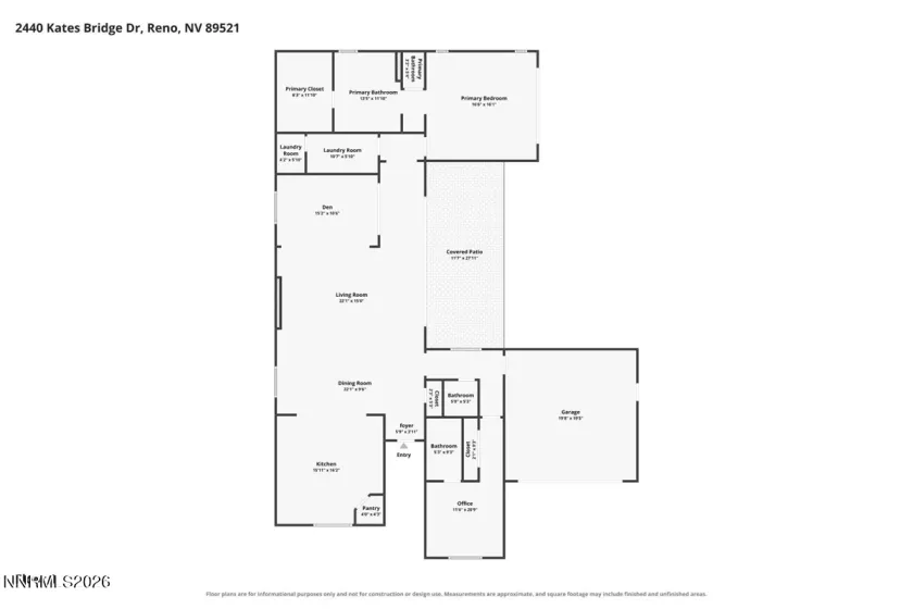 2440 Kates Bridge, Reno, Nevada 89521, 2 Bedrooms Bedrooms, ,3 BathroomsBathrooms,Residential,Residential,Kates Bridge,0,260013673