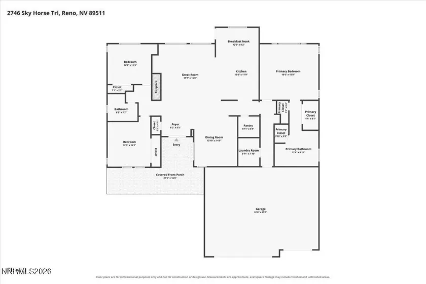 2746 Sky Horse, Reno, Nevada 89511, 3 Bedrooms Bedrooms, ,2 BathroomsBathrooms,Residential,Residential,Sky Horse,0,260013682